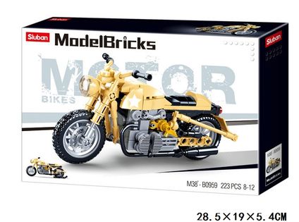 KLOCKI SLUBAN MB Motor Motocykl Wojskowy 223 elem. kompatyb. z LEG0