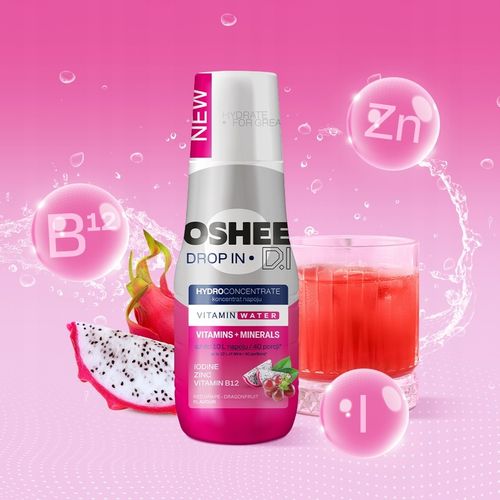 OSHEE Drop In Hydrokoncentrat witaminy i minerały 500 ml = 10 l na Arena.pl