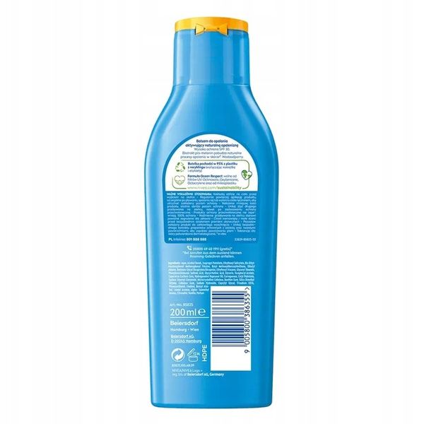 NIVEA SUN balsam do opalania aktywujący naturalną opaleniznę SPF30 200ml zdjęcie 2