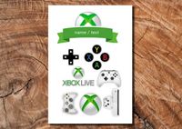 Wydruk cukrowy na tort A4 Xbox gamer napis DIY