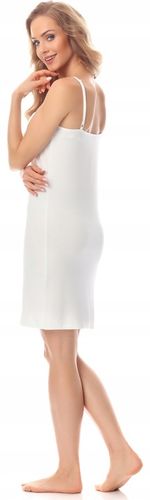 Halka pod sukienkę 2-Pak koszula nocna wiskoza MS10-203 Czarny/Ecru 4XL na Arena.pl