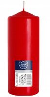 ŚWIECA PARAFINOWA BEZZAPACHOWA BISPOL AURA 60/150 czerwona