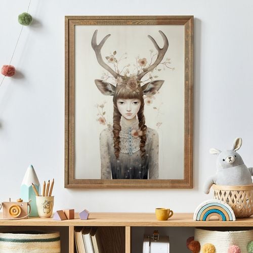 Plakat leśna dziewczyna 50x70 cm na Arena.pl