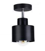 LAMPA KINKIET ŚCIENNY regulowany loft KUBEK czarny