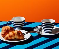 Plakat 60x50cm Croissanty