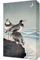 Obraz 30x50cm Snipes at the Shore, Koson Japoński Vintage do Salonu