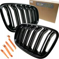 Nerki czarny połysk atrapa grill maski do BMWX5 E70 X6 E71 narzędzia