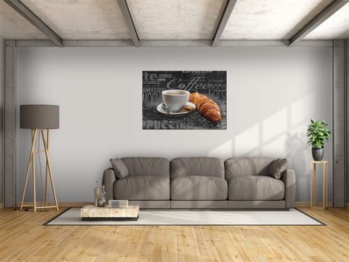 Obraz Czarna kawa 100x70 PŁÓTNO na Arena.pl