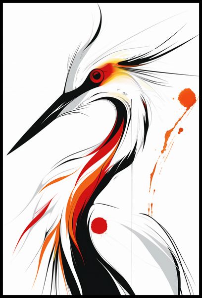 Plakat 68x101cm Bocian zdjęcie 2