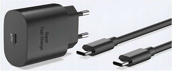 SZYBKA ŁADOWARKA DO TELEFONU SAMSUNG KOSTKA 25W + KABEL USB-C 1M zdjęcie 2