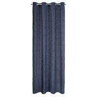 Zasłona na przelotkach w geometryczny wzór INGA 140x250 granatowa