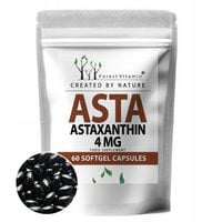 ASTAKSANTYNA NATURALNA 60kaps MOCNIEJSZA WITAMINA C NATURALNY ANTYOKSYDANT