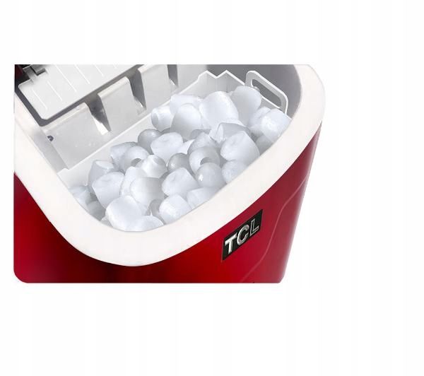Kostkarka do lodu TCL ICE R9 15 kg/24h 2,2 litra Czerwona zdjęcie 3