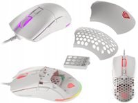 Mysz przewodowa Genesis Krypton 750 RGB USB 8000 dpi Gamingowa Biała