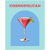 2 x Plakat 50x40 Cosmopolitan kulinaria dekoracje koktajle drink do baru