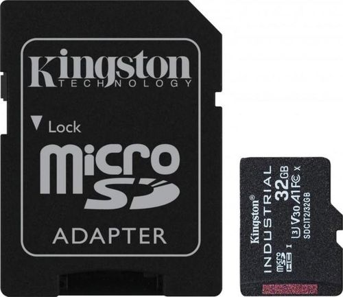 Kingston Industrial microSDHC 32GB Class 10 A1 pSLC + SD Adapter na Arena.pl