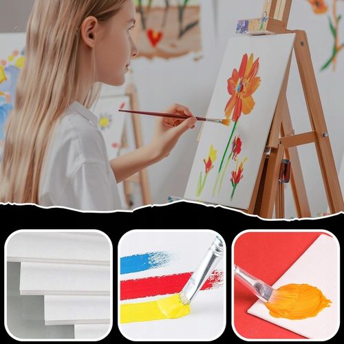 PŁÓTNO MALARSKIE DO MALOWANIA PODOBRAZIE BAWEŁNIANE 10szt 24x30 cm zestaw na Arena.pl