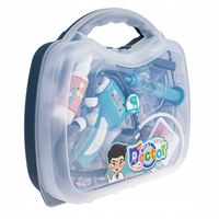 ZESTAW MAŁEGO LEKARZA WALIZKA MEDYCZNA DLA DZIECI STETOSKOP + AKCESORIA