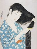 Plakat 60x80cm Woman, Hashiguchi Japoński Vintage