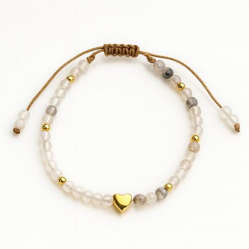 bransoletka na rękę stal  14k złotem,  regulowana bst1568 na Arena.pl