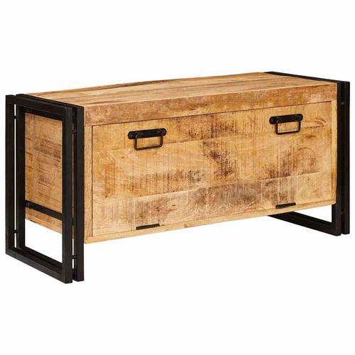 Szafka na buty Brązowy 90 x 38 x 45 cm lite drewno mango na Arena.pl