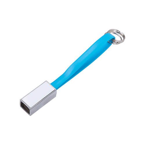 Brelok do kluczy - kabel do transmisji danych Lightning do sublimacji - niebieski na Arena.pl