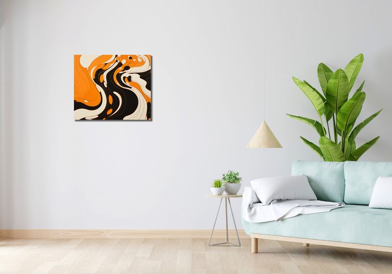 Obraz 60x50cm Tańczący Atrament zdjęcie 2