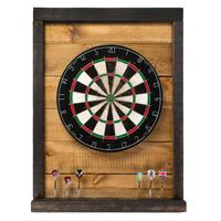 Tablica Drewniana John Paddle do Darta Retro Vintage Black Braun