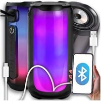 Głośnik BLUETOOTH Przenośny Mobilny Bezprzewodowy USB-C Świecący RGB LED