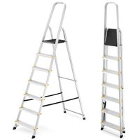 Drabina aluminiowa domowa jednostronna profesjonalna HIGHER 7 stopni 150 kg