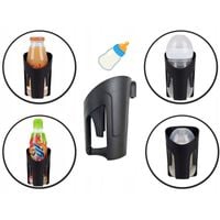 UCHWYT NA KUBEK BUTELKĘ do wózka dziecięcego roweru czarny na bidon napoje