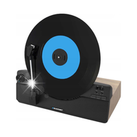 Gramofon Blaupunkt Wertykalny Bluetooth Czarny 2x 5W Głośniki VT100BK