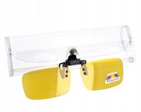 ŻÓŁTE NAKŁADKI POLARYZACYJNE na OKULARY KOREKCYJNE Do JAZDY W NOCY