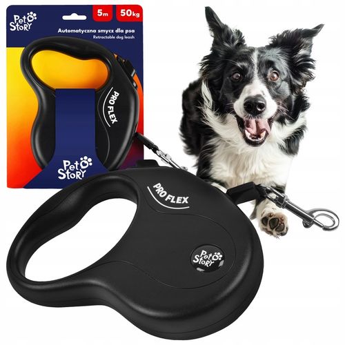 PRO FLEX Smycz AUTOMATYCZNA TAŚMA dla DUŻEGO PSA do 50kg 5m L na Arena.pl