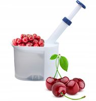 DRYLOWNICA DO WIŚNI CZEREŚNI OWOCÓW pojemnik + zapasowe gumki