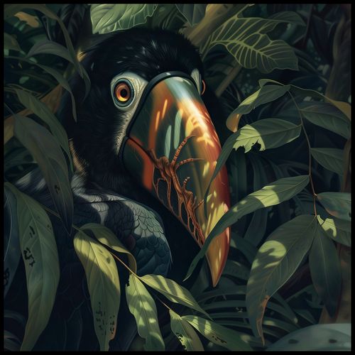 Plakat 90x90cm Skryty Tukan na Arena.pl