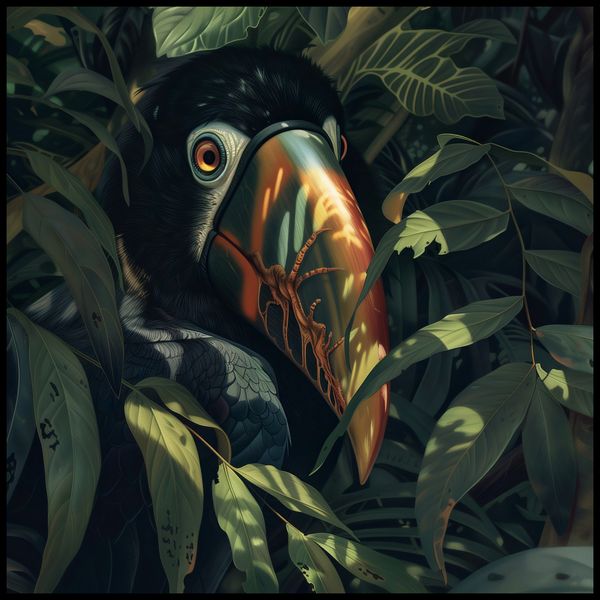 Plakat 90x90cm Skryty Tukan zdjęcie 2