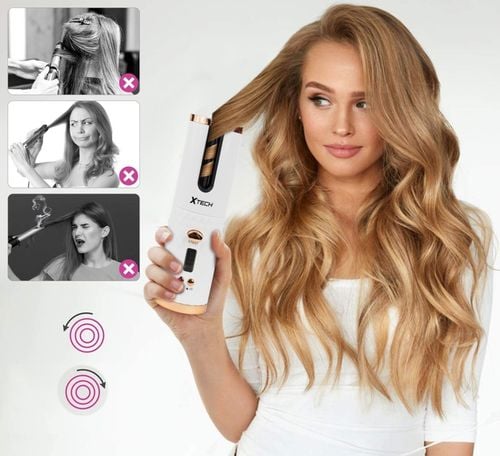 LOKÓWKA DO WŁOSÓW AUTOMATYCZNA CERAMICZNA LCD CURL BIAŁA XTECH na Arena.pl
