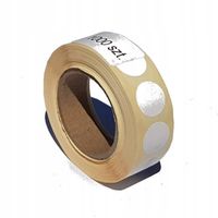 Zaklejki do tarcz 16mm rolka 1000 szt. białe