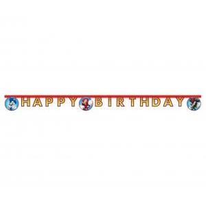 banner sonic - happy birthday, 200 cm zdjęcie 1