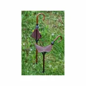 Stołek myśliwski Laska skóra brąz