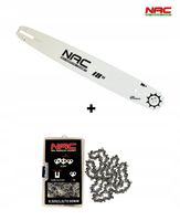 PROWADNICA DO PIŁY 18" NAC + ŁAŃCUCH ORYGINAŁ