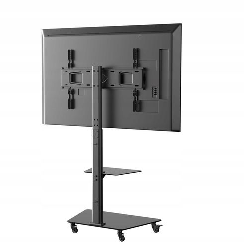 Stojak podlogowy TV na kółkach mobilny 32 40 43 48 50 55 58 65 cali na Arena.pl