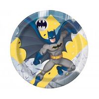 talerzyki papierowe batman 23cm/8szt. urodziny