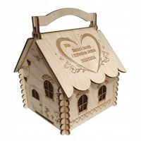 SŁODKA CHATKA PREZENT NA DZIEŃ BABCI I DZIADKA domek na cukierki