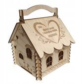 SŁODKA CHATKA PREZENT NA DZIEŃ BABCI I DZIADKA domek na cukierki