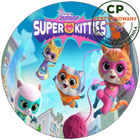 Opłatek na tort - SuperKoty - SuperKitties