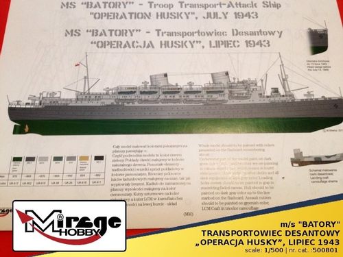 Model do Sklejania Statek BATORY 1943 na Arena.pl