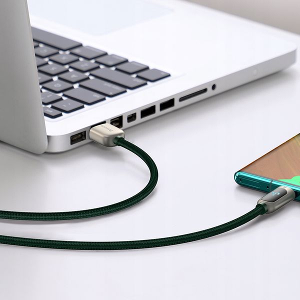 Kabel Baseus USB - USB typ C 2 m zielony zdjęcie 11