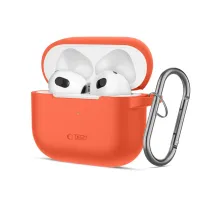 Etui Tech-Protect Silicone Hook na Apple AirPods 3 - pomarańczowe